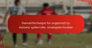 Diamantformasjon for ungdomsløp: Avstand, spillerroller, strategiske fordeler