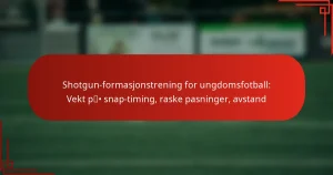Shotgun-formasjonstrening for ungdomsfotball: Vekt på snap-timing, raske pasninger, avstand