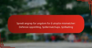 Spredt angrep for ungdom for å utnytte mismatcher: Defensiv oppstilling, Spillermatchups, Spillkalling