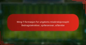 Wing-T-formasjon for ungdoms misdireksjonsspill: Bedragsteknikker, spilleransvar, utførelse
